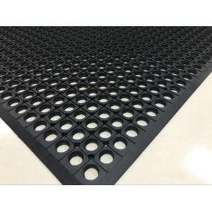 China Rubber floor mat  Hotel kitchen rubber floor mat  Round hole rubber floor mat supplier