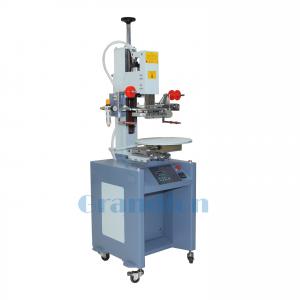 China automatic carousel conveyor hot stamping machine for lids and caps supplier