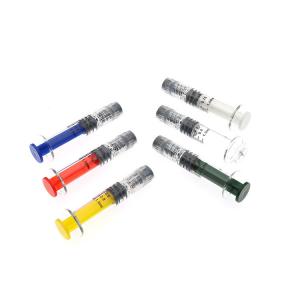 Colored Luer Lock Glass Syringe For CBD Oil Cosmetic Oil