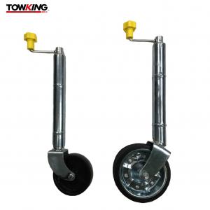 China Adjustable Solid 240mm Lifting Trailer Jockey Wheel Without Clamp supplier