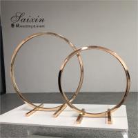 China ZT-354 New wedding centerpieces gold metal round arch flower stand for event decor equipment on sale