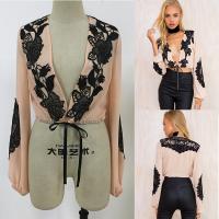 China New fashion women tops puffed long sleeve ladies blouse designs on sale