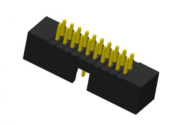 1.27mm Surface Mount Wire To Board Connector Gold Flash 180 Degree Two Rows