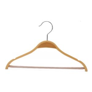 China Betterall Wholesale Notch Shoulder And Rubber Pant Bar Plywood Hanger supplier