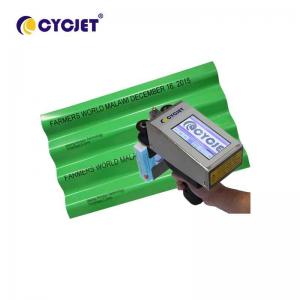 CYCJET Portable Handheld Inkjet Printer 18mm Height Date For Steel Sheet