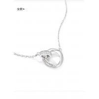 2022 Hot Sale 925 Sterling Silver Ins style Flashing Mobius Ring Necklace
