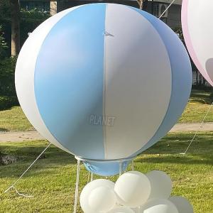 China Outdoor Party Inflatable Hot Air Balloon PVC Decoration Ball Baby Shower Party Balloons With Standing Frame supplier