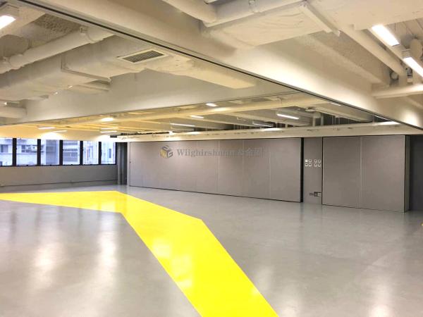 Cuadro de aluminio Pared divisoria móvil transparente con ancho personalizable