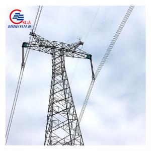 4 Leg Angle 220 Kv Transmission Tower , 120km/H Electric High Tension Tower