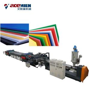 China Plastic Corrugated Box PP Hollow Sheet Extrusion Line High Efficiency Durable supplier