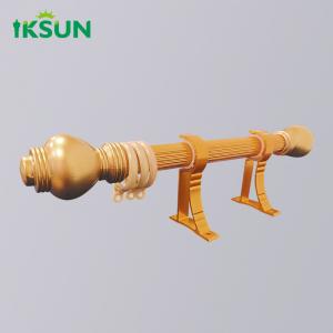 hot selling curtain walls accessories holder aluminum single long curtain rod set and rails