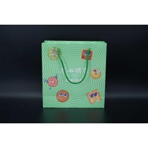 Multicolored Printing Kraft Cookie Paper Bag Hygienic PP Rope Handle