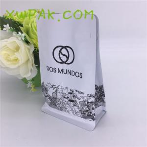 China Laminated Custom Printed Resealable Bags , 250g Packing Custom Color Coffee Bean Pouches wholesale