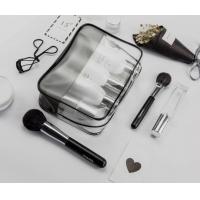 China Clear PVC Plastic Material Waterproof Cosmetic Bag Zipper Closure Type on sale