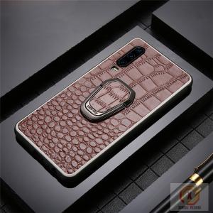 China Genuine Leather Cell Phone Protective Covers Embossed Crocodile Skin Pattern supplier
