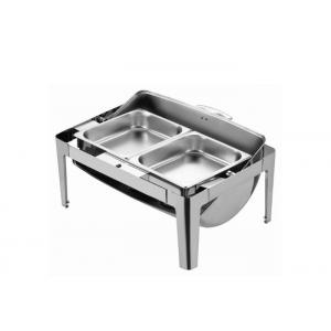 Heating Buffet Stainless Steel Stove Full Flip Soup Stove Hotel Breakfast Rectangle