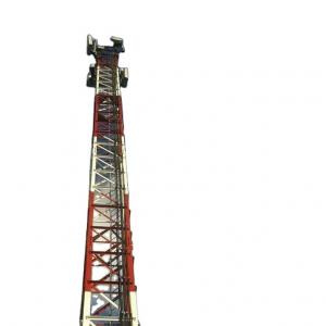 China Galvanized Angular 60m Steel Lattice Tower Telecom Sst 33KV wholesale