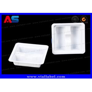White Color Plastic Tray To Hold 2× 2ml Vial For Semaglutide Packaging MOQ 100pcs