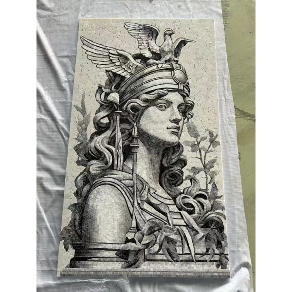 Mosaïques d'art antibactériennes et antidérapantes pour la décoration et l'aménagement intérieur 6 styles