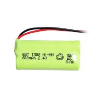 China Custom Nickel Rechargeable Battery Pack 2.4V 600mah Nimh Aaa Battery on sale