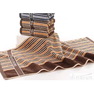 China Portable Cotton Bath Towels Stripe With Embroidery Logo DR-BT-03 supplier