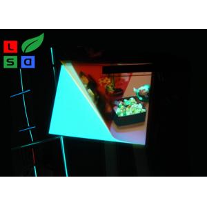 China Multi Color LED Shop Display 0.3~0.5mm El Backlight Panel Super Brightness supplier