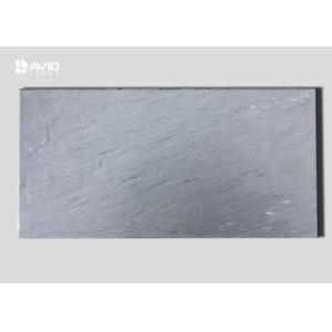 Grey Natural Slate Stone Tile For Floor / Exterior Wall Moisture Proof Wind Resistant