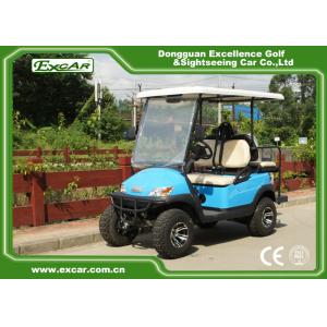 China 48V Battery Operated Hunting Golf Carts Fuel Blue Colour With ISO Certification wholesale