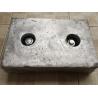 Marine Sacrificial Zinc Anode For Ship , Zinc Hull Anode ISO DNV BV Fit Marine