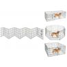 Pet Dog Run Circle Can Fold Fence , Chicken Rabbit Fence Isolation Door Net