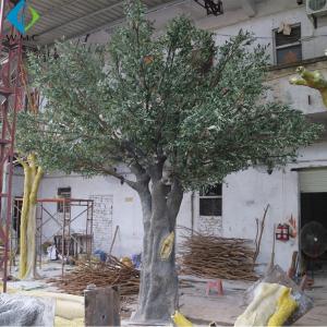 Large Artificial Olive Plant , Plastic Artificial Evergreen Trees For Indoor Decoration