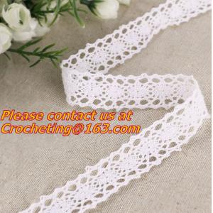 China 50 YARDS COTTON LACE fabric lace ribbon lace trim, SOFT COTTON, CLUNY CROC supplier