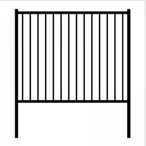 8ft Metal Residential Iron Wrought Fence Commerical Garden Privacy Fence Panels
