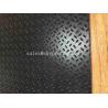 Small Rice Pattern Rubber Mats Black Color Emboss Top , 1.5g/Cm3 Density