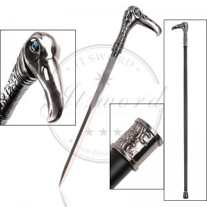 China Vulture Head Custom Made Walking Canes With 440 Stainless Steel Blade supplier