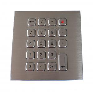 China 19 Keys Water Proof Metal Keypad Stainless Steel PS2 USB RS232 RS485 supplier