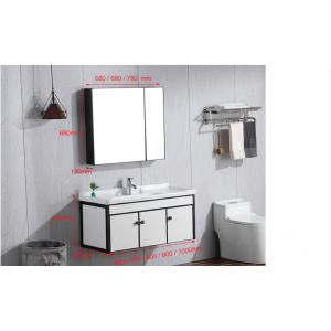 Mildew Proof vanity Table Top Wash Basin With Cabinet Aviation Aluminum