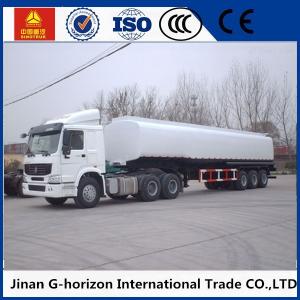 China 8X4 Oil Tank Truck Trailer / Fuel Tank Semi Trailer Q325 Steel Material wholesale