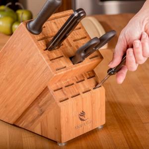 China multifunctional knife holder bamboo magnetic knife holder with special design supplier