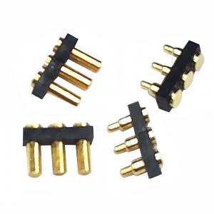 Injection Molding 3 Pin Battery Charger Connector Round Shape Unisex