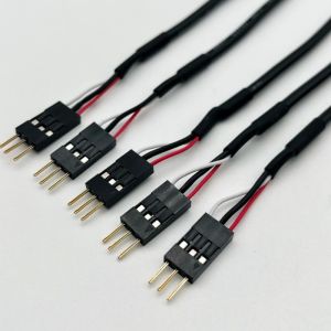 China 2.54mm Dupont línea masculina femenina Jumper alambre arnés Dupont cable de 15cm negro supplier