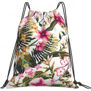 Drawstring Bags For Women Girls String Backpack Yoga Bag Water Resistant Light Weight Nylon
