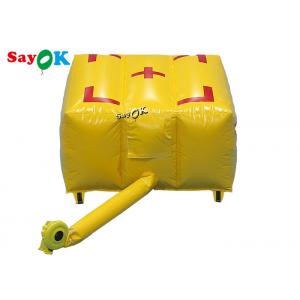 2x2x1mH Custom Inflatable Products Yellow Fire Fighting Airbag Emergency Rescue Safety Air Cushion