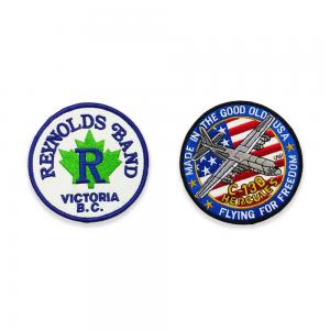 Merrowed Military Patches For Jackets Logo Embroidery Polyester Material