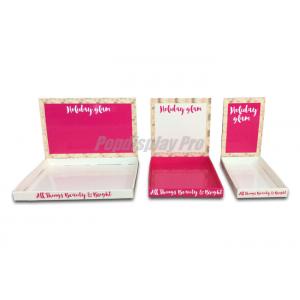 Walmart Paper PDQ Tray Display Stylish For  Holiday Glam Cosmetics
