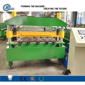 Automatic PLC Control Glavanized Trapezoidal Roofing Sheet Roll Forming Machine With Hydraulic Station