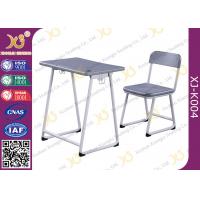 Height Fixed HDPE Table And Chair Set For Student / College Furniture