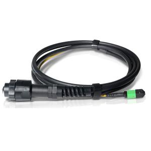 China Waterproof ODVA SM MM MPO MTP Cable 8F 12F 24F MPO Fiber Optic Cable Assemblies supplier