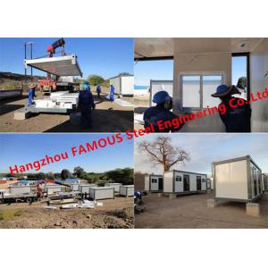 Modular Flat Pack Container Office Rooms For Temporary Use Prefab Transportable Cabins With Durable Frame