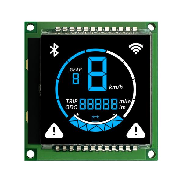 Módulo de pantalla LCD de segmento personalizado VA Transmisor de vista negativa